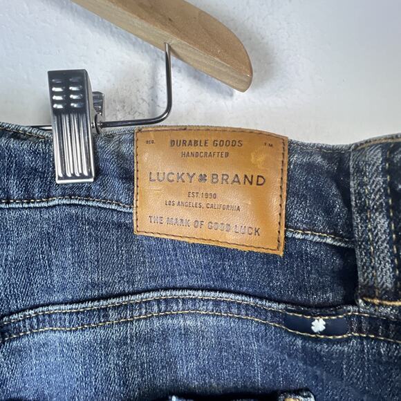 Lucky Brand Jeans women's 24W Blue Emma Straight Leg Dark Wash Denim NWT - Picture 7 of 13